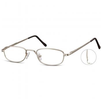 Oval Montura Completa Metálico Plateadas Armazones para Hombre - SmartBuy Collection