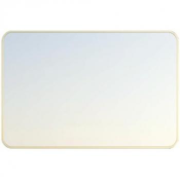 Espejo Musea 80x60 Oro Cepillado Inoxidable para Baño