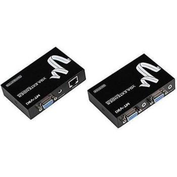 E-SDS 19994,88 cm (200 m)/de vídeo audio VGA para extensión de Cat CAT5/5E/6 UTP Cable de una sola dirección con entrada y 2 way salidas