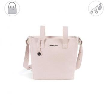 Pasito a Pasito. Bolsa Panera para Carro de Bebé Biscut. Bolsa de Maternidad Mediano. Organizador práctico de gran tamaño y asa larga para colgar en el hombro. Color Rosa. Medidas 33 x 33 x 11 cm.
