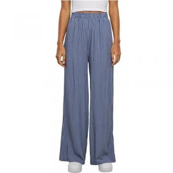 Urban Classics Women's Viscose Resort Trousers with Vintage Light Stripe