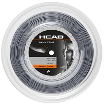 Head Racket Cordaje Bobina Tenis Lynx Tour 200 M, Cordajes de Raquetas de Tenis, Adultos Unisex, Gris, Grosor 16