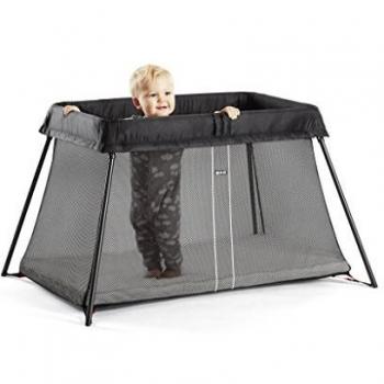 BABYBJÖRN Cuna de Viaje Lightcon Sábana Ajustable para Cuna de Viaje Light, Negro