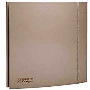 Extractor de baño ultra-silencioso S&P Silent 100 CZ diseño champagne Swarovski 8W - 85m3/h con clapet anti-retour