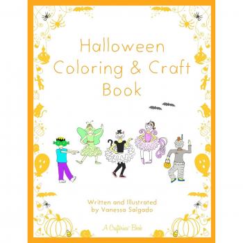 Libro de Colorear y Manualidades de Halloween (Serie Crafterina®)