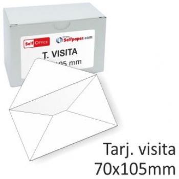 Sobres tarjetas de visita 70x105 mm, económicos y de calidad, caja con 100 unidades