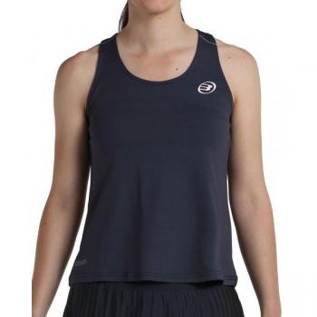 Camiseta Bullpadel Edrar Carbon de Manga Corta para Mujeres en color Negro, talla XL