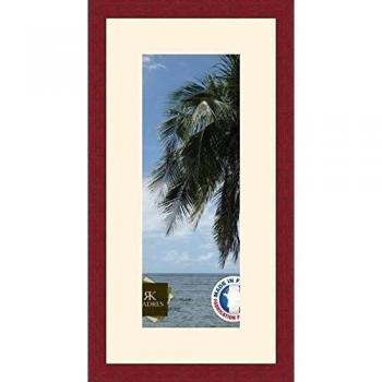 Marco de fotos de pared 45 x 17 x 17 x 45-Marco de color moderno, 2,3 cm de longitud, de madera, madera, Bordeaux-19, Passe-Partout Ivoire