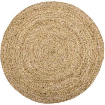 Alfombra Natural de Yute 200 x 200 x 1 cm