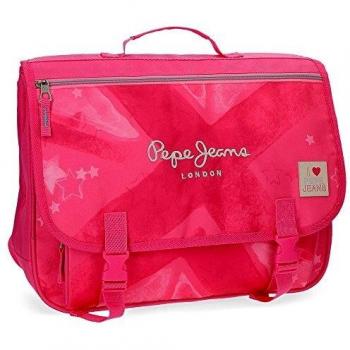 Pepe Jeans Clea Carteron-Mochila para Portátil 13,3 Rosa 39,5x30,5x16,5 cms Poliéster 19.88L