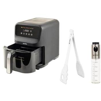 Pack Cofan Freidora de Aire Digital 5L 1500W + Pinzas de Cocina 28 cm + Pulverizador de Aceite 90 ml, Ideal para Regalos Navideños