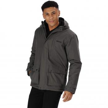 Regatta - Parka con Capucha y Forro Polar Impermeable para Hombre, Hombre, Color Briar, tamaño Large