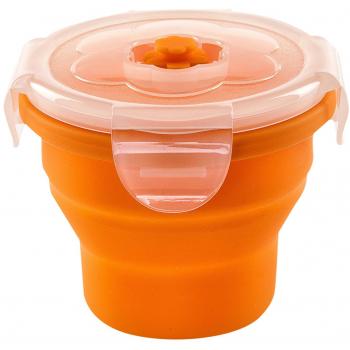Nuvita NU-PPCP0014 Contenedores plegable de silicona, 230 Ml, Orange