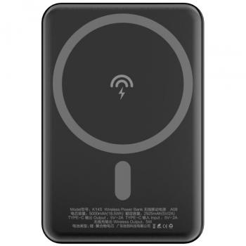 Powerbank Magnético Dudao K14S 5000mAh con Cargador Inductivo MagSafe 10W - Negro