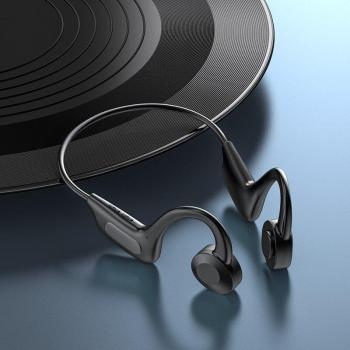 Auriculares Bluetooth Inalámbricos de Conducción Ósea Deportivos Impermeables con Micrófono y Baja Latencia Estéreo