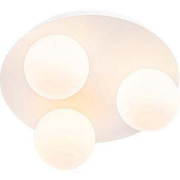 Plafón de baño moderno blanco 3 luces Cederic