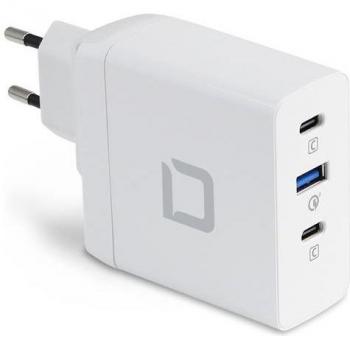 Cargador GaN Universal PRO para Portátil Dicota D31983 Blanco 100W Carga Rápida AC Interior