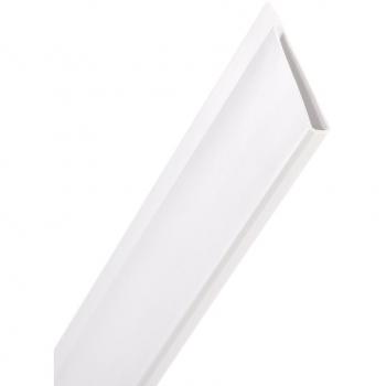 Perfil Remate U Cañizo PVC 1.5m Blanco