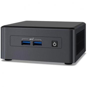 Barebone ASUS NUC BNUC11TNHI70Z02 con Procesador Intel Core i7 1165G7 de hasta 4.7GHz, Memoria DDR4 de 1.2V, Almacenamiento M.2 NVMe, Conectividad WIFI 6E AX201 y Bluetooth, Puertos 1xDisplayPort, 2xHDMI y 3xUSB3.2