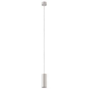 Lámpara colgante Ejona de aluminio, altura 15 cm, blanca, regulable