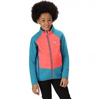 Regatta Chaqueta de forro polar unisex 'Elter' para niños, Unisex niños, Forro polar, RKA282 Z98K15, azul petróleo/azul petróleo, XXL