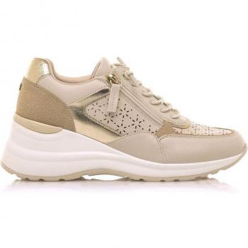 Zapatillas deportivas de mujer con cuña y detalle de calado