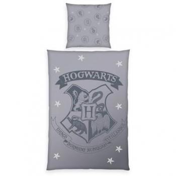 Juego de Cama Harry Potter - Funda Nórdica 135 x 200 cm y Funda de Almohada 80 x 80 cm, con Cremallera Suave, 100% Algodón