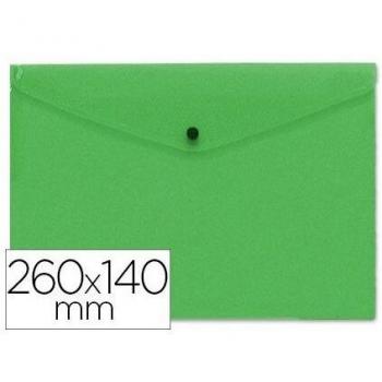 CARPETA BEAUTONE DOSSIER BROCHE POLIPROPILENO TAMAÑO SOBRE AMERICANO 26X14 CM VERDE