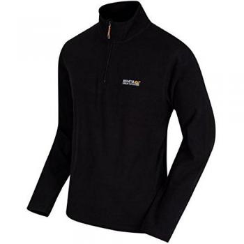 Regatta Men's Thompson Lightweight Half Zip Fleece Black, Size: 4XL