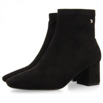 Botines Elásticos de Mujer Gioseppo Renge en Color Negro con Tacón y Punta Cuadrada - Talla 37
