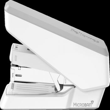Grapadora Fellowes LX870 EasyPress con Microban, carga completa, grapado plano, color blanco