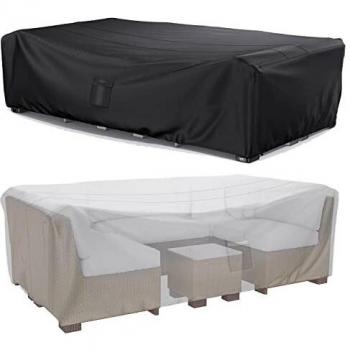 Cubre Mueble Jardín 200x160x70cm, Funda Sofa Jardín Exterior 600D Tela Oxford Impermeable con Revestimiento de PU, Trunk Funda Mesa Jardín con Salida de Aire para Mesas y Sillas, Sofás