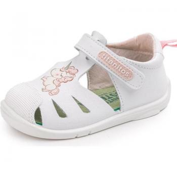 Sandalias Titanitos modelo B500 Monterya para niña color blanco