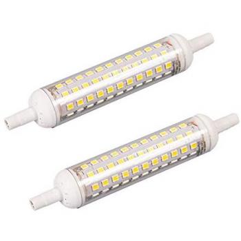Bombilla LED R7S MM 10 W 900 LM 6000K luz fría 220 V (2-Unidades)