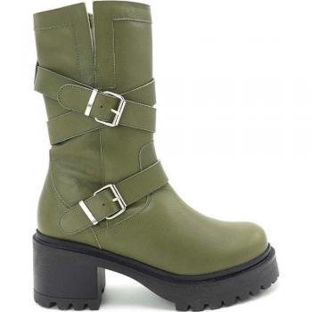 Bota Motorista Mujer Merissell Verde Militar Mod: Cross