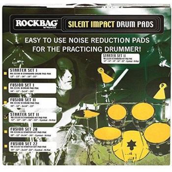 Set de Pads de Batería Rockbag RB 22195B - Impacto Silencioso Starter II
