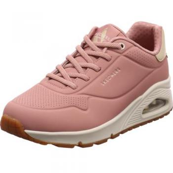 Skechers Women's Pink Shimmer Street Uno Sneakers 37.5