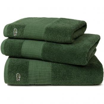 Toalla de baño Lacoste de algodón 600 gr/m2 con logo Croco