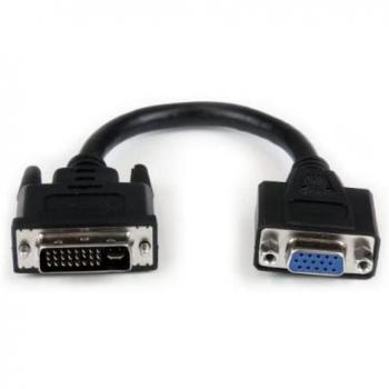 StarTech.com 8in DVI to VGA Cable Adapter - DVI-I Male to VGA Female Dongle Adapter (DVIVGAMF8IN)