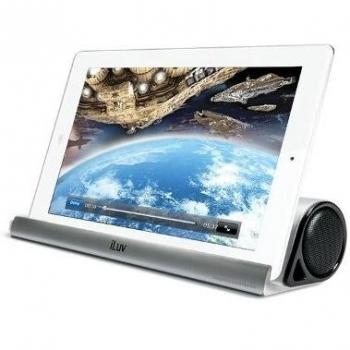 iluv Mo'beats ISP245 - Altavoces portátiles inalámbricos, compatibles con smartphones y tabletas, color plateado