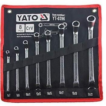 Llave combinada Yato YT-0396, tipo de producto: llave combinada, características: dos bocas, diseño ergonómico, fabricada en acero al cromo vanadio, acabado pulido y resistente a la corrosión