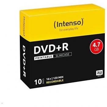 Intenso DVD+R 4.7GB, Printable, 16x 4.7GB DVD+R 10pieza