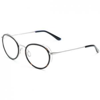 Vuarnet VL1808 Tortoiseshell Men's Eyeglasses with Clip-On, Size 50, Blue Light Block Available
