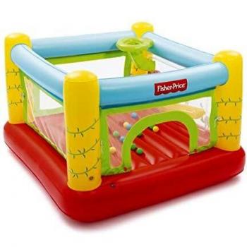 Castillo Hinchable Fisher-Price con 25 Bolas de Juego, 175 x 173 x 114 cm, Multicolor, Malla de Seguridad