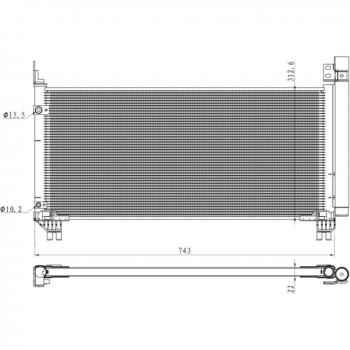 Condensador de aire acondicionado EASY FIT NRF 350466