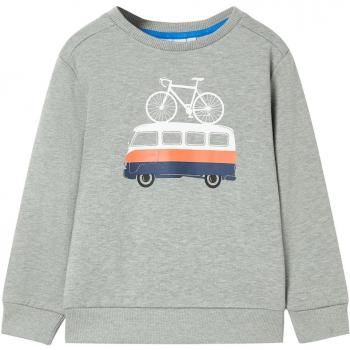 Sudadera infantil caqui claro mélange 92