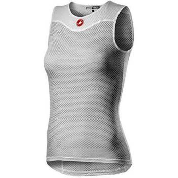 castelli Pro Issue 2 W Sleeveless Camiseta, Mujer, Blanco, L