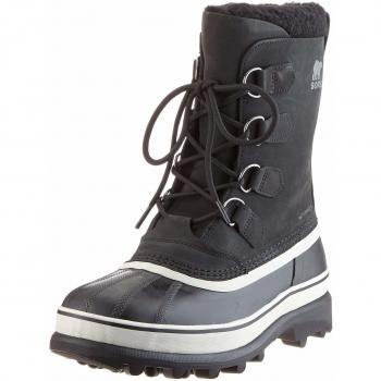 Sorel Caribou WP Men's Waterproof Snow Boots - Black/Dark Stone, US 12 | EU 45