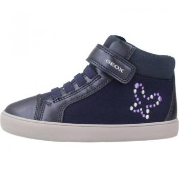 Botas Niña Geox B Gisli Azul con diseño moderno, cierre de velcro, material transpirable, suela antideslizante y forro interior cómodo