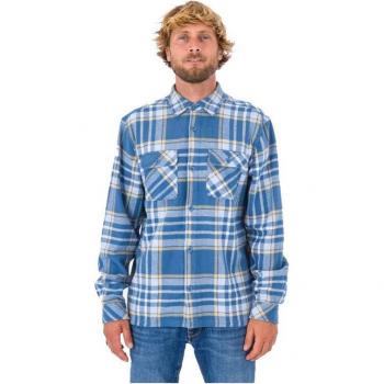 Camisa de Manga Larga Hombre Hurley Santa Cruz Azul